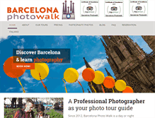 Tablet Screenshot of barcelonaphotowalk.com